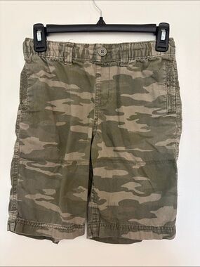 Falls Creek Boy’s Camouflage Cargo Shorts - Olive & Tan